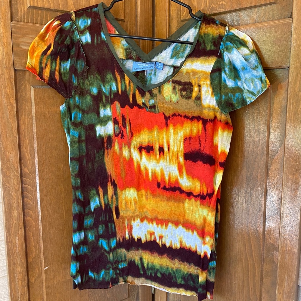 Vera Wang art print shirt